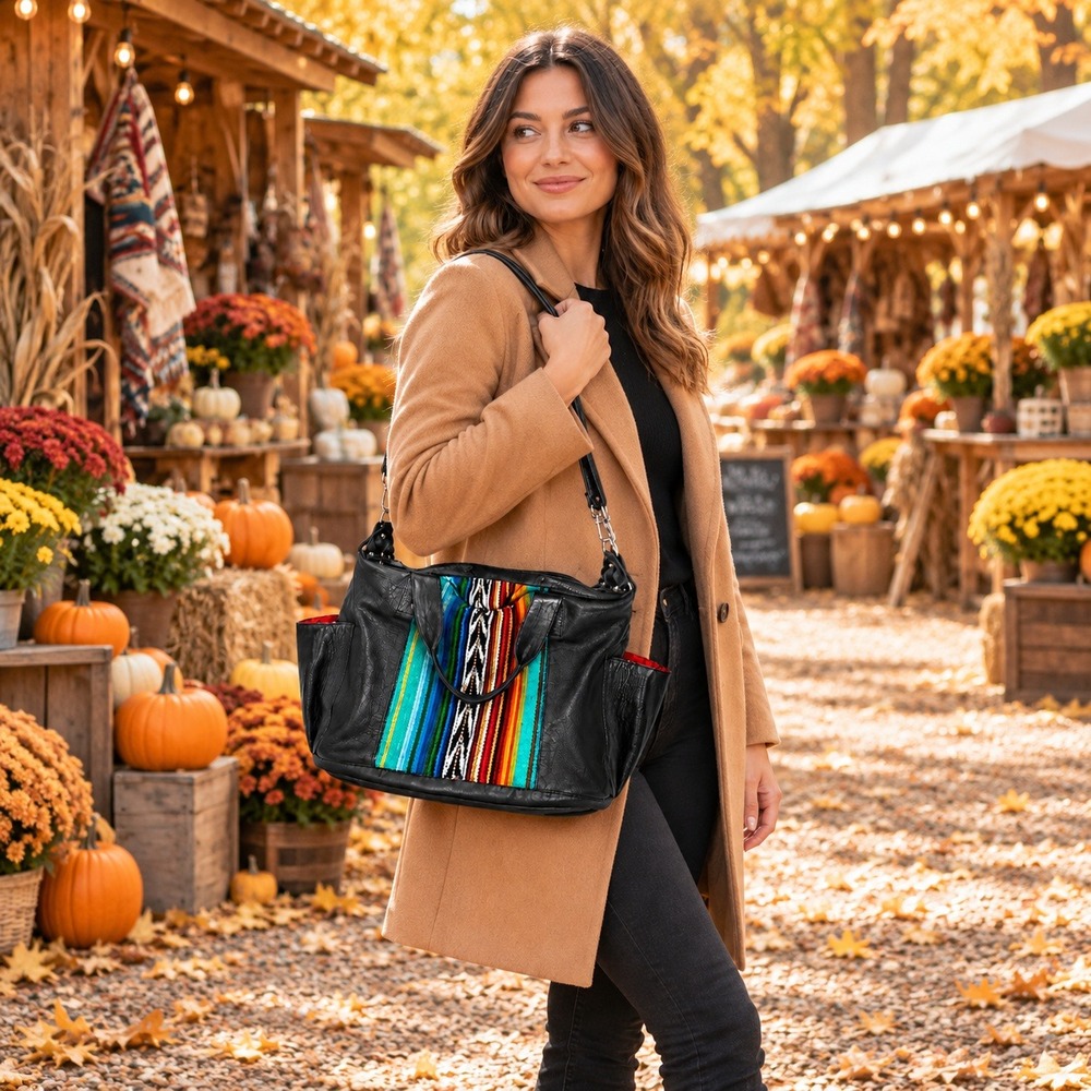 Nena & Co. Artisan Baja Convertible Boho Day Bag (EUC) $538 MSRP